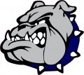 Stickertalk Blue Collared Bulldog Mascot Vinyl Sticker 5 Inches By 4 