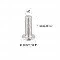Uxcell M5x16mm Machine Screws Hex Socket Round Head Screw 304 Stainless Steel Fasteners Bolts 10pcs