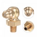 Uxcell Brass 90 Degree Grease Fitting M6 X 1mm Thread Hydraulic Accessories 10pcs
