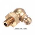 Uxcell Brass 90 Degree Grease Fitting M6 X 1mm Thread Hydraulic Accessories 10pcs