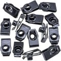 Rexka 15pcs M6-1 0 Extruded U Nuts For Gm 11503957 Ford W520802-s439 Chrysler Multipurposes- Fender Bumper Engine Radiator Air