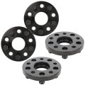 5x120 Hubcentric Wheel Spacers 20mm Inch Thick Hub Bore 66 9mm With 14x1 Studs To Fit For Terrain 2010-2016 Black 5 Lug 4x