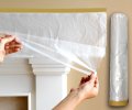 Electriduct 3 4 Painter S Masking Tape With Pre-taped Hi-temp Drop Cloth 126 Wide X 56 Feet 