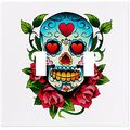 Skull And Roses Wallplate Decorative Switch Plate Cover 2 Gang Double Toggle 