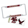 Boston College Metal License Plate Frame And Sticker For Front Or Back Of Car Officially Licensed Sticker Combo Alumni 