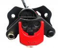 Rear Foot Brake Assembly Line 18 25 Caliper Bolts C 64mm Tuator 40-50mm Shaft Tip To Mounting Bolt C C 72mm