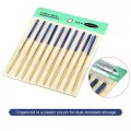 Uxcell Diamond Needle File Set 3mm X 140mm Oval Files Titanium Coated Tools For Metal Wood Stone Glass 10pcs