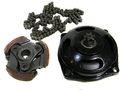 25h 6t Gear Box Drum Clutch Pad Chain Kit Ft 43cc 47cc 49cc Mini Quads Bikes