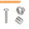 Uxcell 5 16-18x4 Pan Head Machine Screws 304 Stainless Steel 18-8 Screw Phillips Drive Fully Threaded Bright Finish Pack Of
