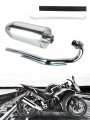 Flypig High Performance Muffler Exhaust Pipe Kit Assembly Fit Replace Honda Xr50 Xr 50 Xr50r Crf50f Crf50 Chinese 50cc 70cc 