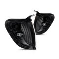 Side Marker Light Assembly Pair For Toyota Tacoma 2001 2002 2003 2004 Driver And Passenger Clear Amber Lens With Black Trim 