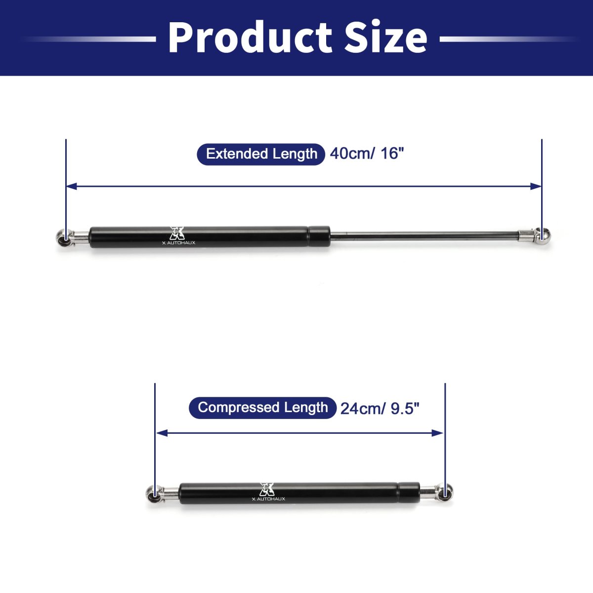 1 Pc 16inch 89lbs 400n Black Lift Supports Struts Shocks Gas Spring Universal For Rv Car Truck Boat