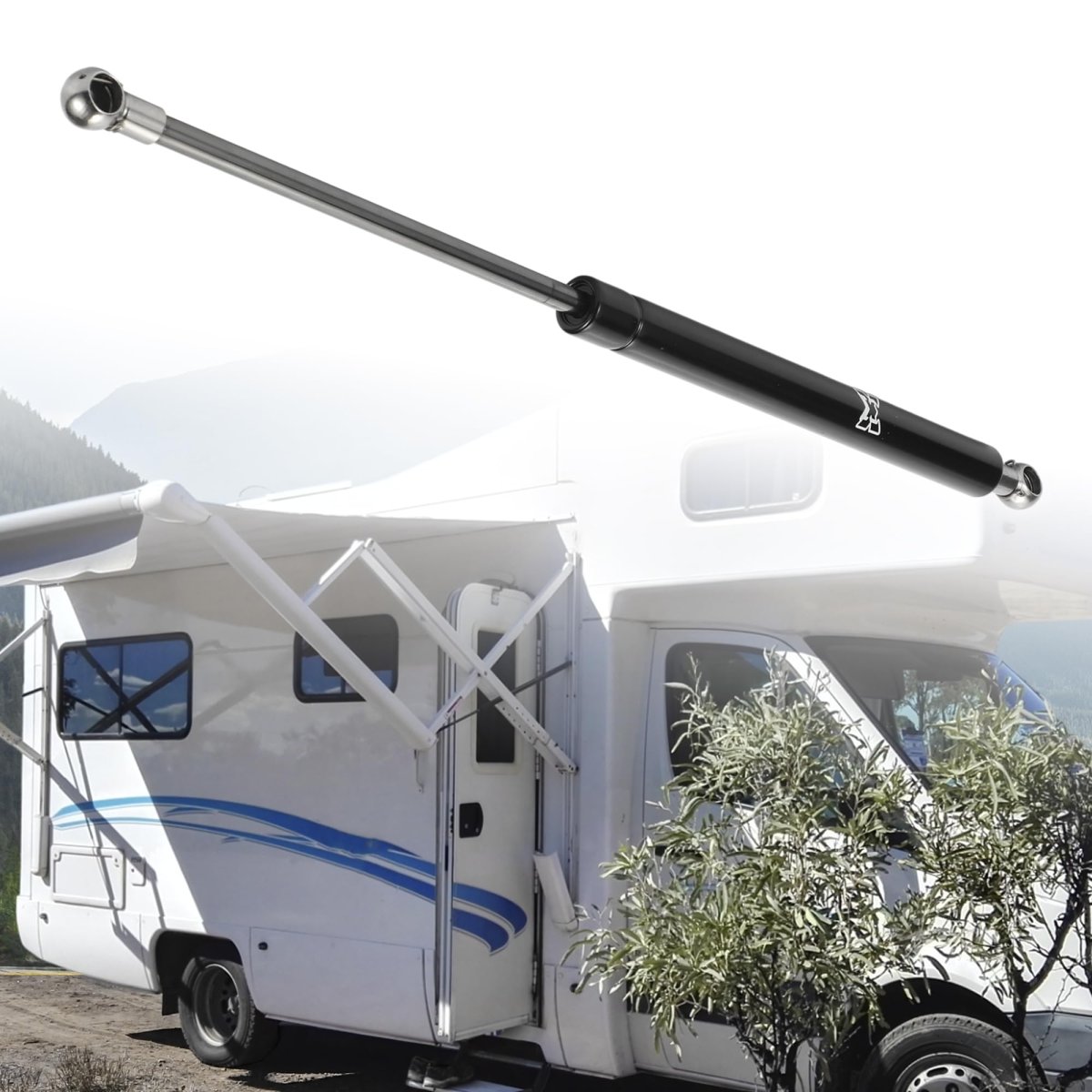 1 Pc 16inch 89lbs 400n Black Lift Supports Struts Shocks Gas Spring Universal For Rv Car Truck Boat