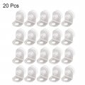 Uxcell Glass Shelf 15mm X 11mm 12mm Fixing Clip Bracket Holder 90 Degree Right Angle With Suction Cup 20 Pcs