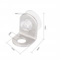 Uxcell Glass Shelf 15mm X 11mm 12mm Fixing Clip Bracket Holder 90 Degree Right Angle With Suction Cup 20 Pcs