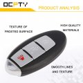 1 Pcs Uncut Keyless Entry Remote Control Key Fob Transmitter Replacement For 17 18 19 Nissan Armada Cube Cwtwb1u825 285e3-1lk0d
