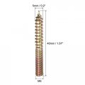 Uxcell M5x40mm Hanger Bolts 24pcs Double Ended Thread Dowel Screws For Wood Furniture Connecting