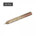 Uxcell M5x40mm Hanger Bolts 24pcs Double Ended Thread Dowel Screws For Wood Furniture Connecting