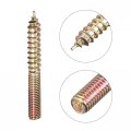 Uxcell M5x40mm Hanger Bolts 24pcs Double Ended Thread Dowel Screws For Wood Furniture Connecting