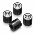Ipick Image For Ram 2019 Logo In White On Black Aluminum Cylinder-style Tire Valve Stem Caps