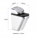 Uxcell Glass Shelf Bracket Wall Mount Adjustable Zinc Alloy Bright Chrome Support For 3-18mm Thickness 4pcs