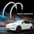 Fender Flare For Tesla Model Y 2020 2021 2022 2023 2024 Wheel Arch Molding 4pcs Paint Stylei