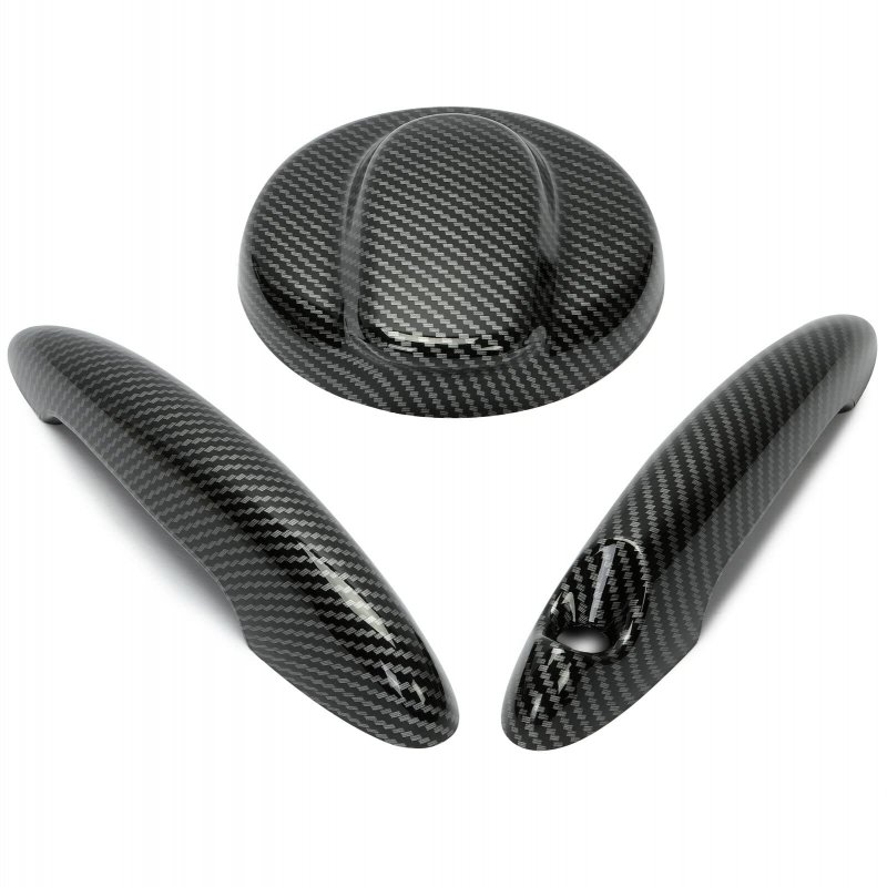 Door Handle Covers Gas Tank Cap For Mini R55 Cooper S 2007-14 R56 2006-13