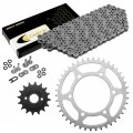 Caltric O-ring Drive Chain And Sprockets Kit Compatible With Kawasaki Gpz500s Ninja 500 Ex500a 1987-1993
