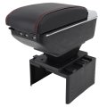 Front Center Console Armrest Box Extendable Universal Fit Organizer Storage Case With Usb Charging Port For Most Vehicles