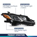 Headlight Assembly Right Passenger Side For Toyota Camry Le Se 2018 2019 2020 2021 2022 Not Xse Xle Projector Headlamps Clear
