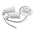 Hubbell-bell 5625-1 4-inch Round Cover And 2 Lampholders White 