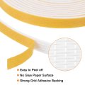 1 Roll Foam Weather Stripping 4 Wide X 16 Thick 32 81 Ft Door Seal Adhesive Tape White Insulation Strip For Window