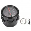 Qiilu Pyrometer Exhaust Gas Temperature Egt Gauge Kit 7 Color 300-1300 Celsius 2-1 16 52mm With Sensor Black Dial Universal For