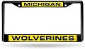 Michigan Wolverines Alumni Black Metal Laser Cut License Plate Frame 
