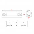 Uxcell 50pcs M2 30x3mm Female Thread Brass Round Standoff Spacer Screw Pcb Pillar