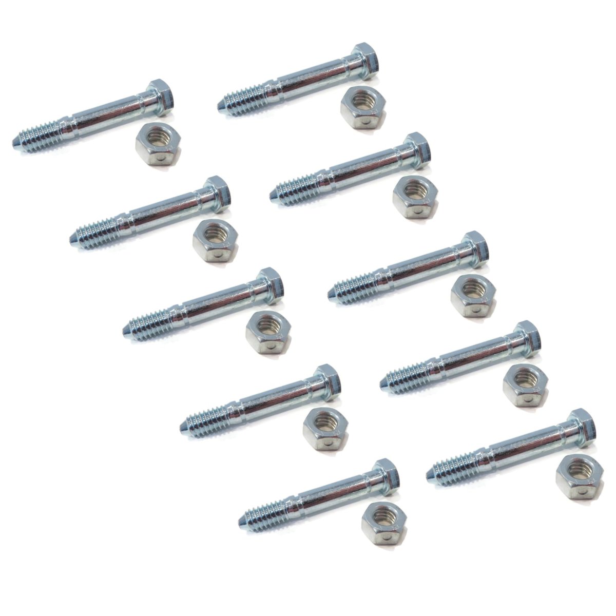 The Rop Shop 10-pack Shear Pin Bolt Nut For John Deere Snowblower 828d 924de 1032d