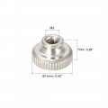 Uxcell Knurled Thumb Nuts 10pcs M3x0 5mm Iron Round Knobs Fasteners For 3d Printer Parts Silver Tone