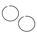 Sm-09144r Standard Bore Piston Ring Set For Ski-doo 600ho Etec Fits 2003 To 2020 Models 72mm 2 Sets 