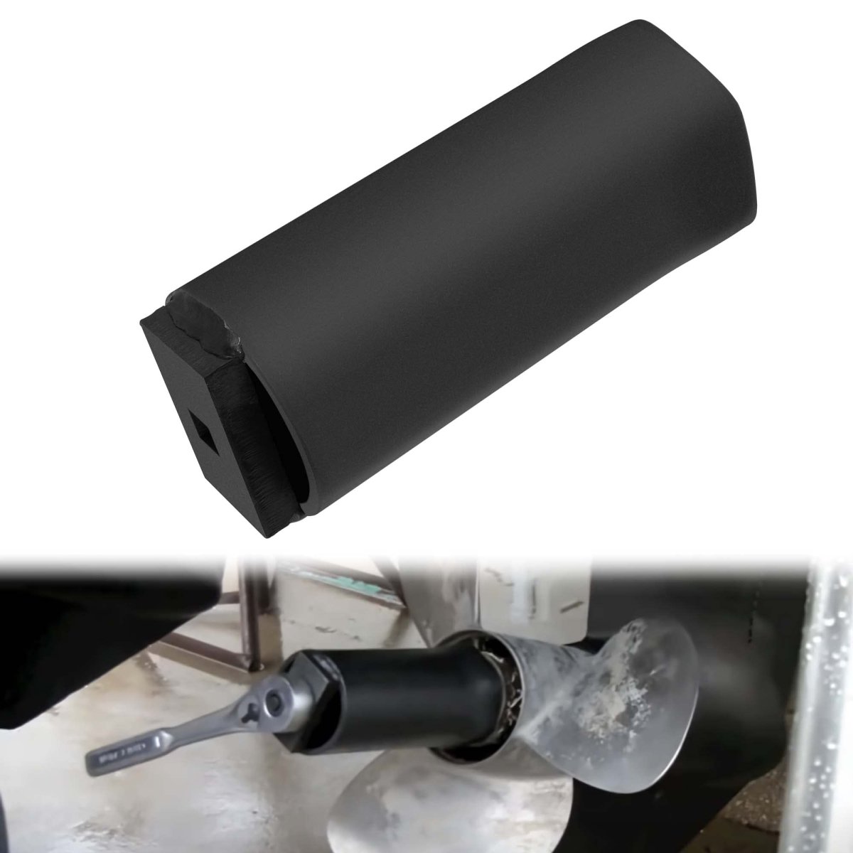 91-805457t1 Prop Nut Socket Wrench Tool For Mercruiser Bravo 3 Marine Outdrive Fits Inner Front Propeller 2 75 In Black Powder