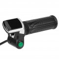 Qanyegn Lcd Electric Quantity Display Ebike Speed Governing Throttle Grip 6 Cores Bike For Ebikes 36v