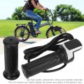 Qanyegn Lcd Electric Quantity Display Ebike Speed Governing Throttle Grip 6 Cores Bike For Ebikes 36v