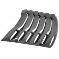 Pre-painted Window Louvers For 2016-2023 Chevy Camaro Ikon Style Glossy Black Abs Plastic Rear Scoop Cover Sun Shade Other