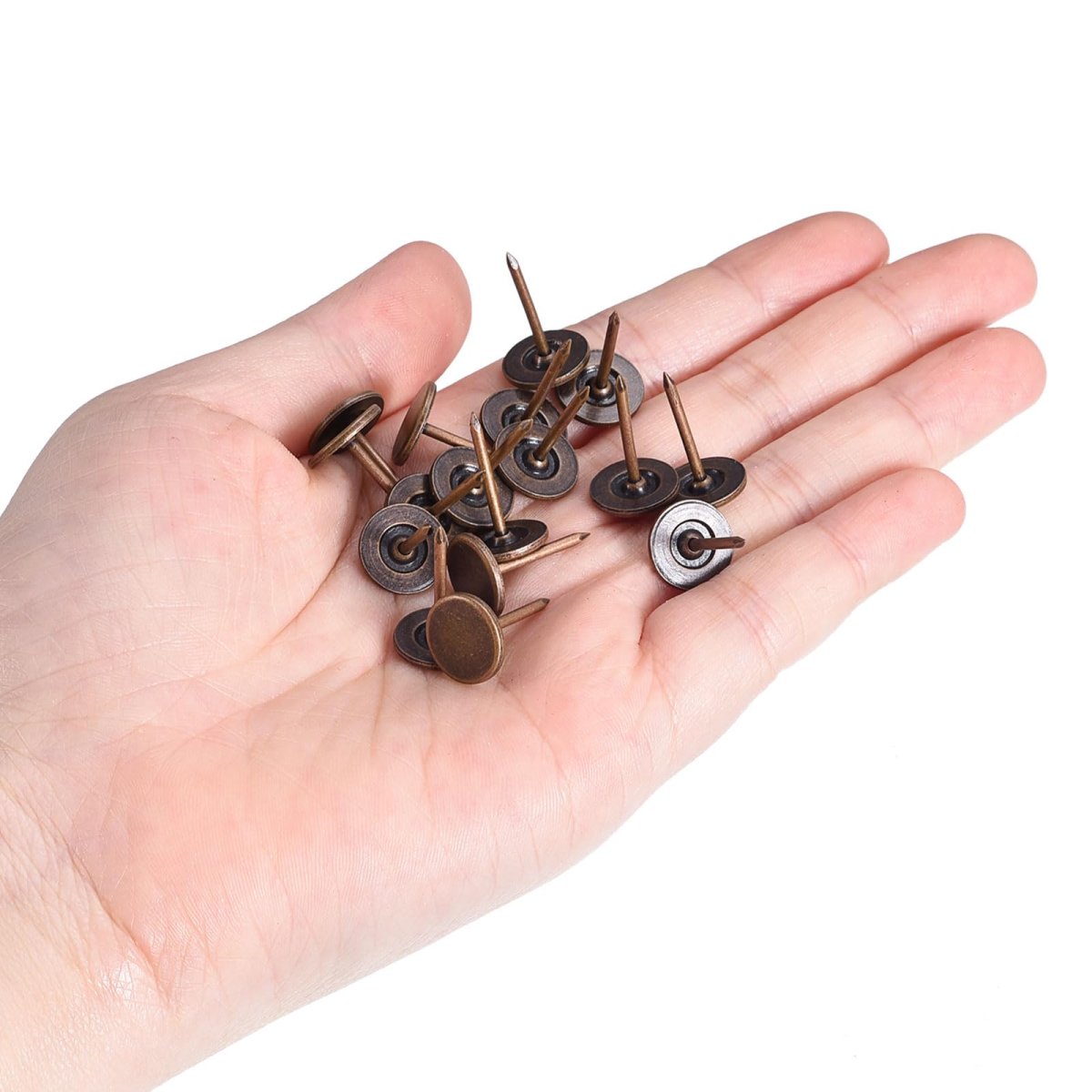 Upholstery Tacks Nail Pins For Furniture 100 Pieces 11x17mm Carbon Steel Decorative Thumb Tack Home Sofa Diy Projects Red