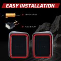 Bunker Indust Smoked Led Tail Lights Fit For 2020 2021 Jeep Gladiator Jt Lamp Rear Backs Brake Light Turn Signal Light Reverse