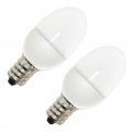 Ge C7 Led Light Bulb Night-light Plug-in Units Soft White Finish 0 5-watt Candelabra Base 2-pack