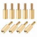 Uxcell M2 5x9mm 6mm Male-female Brass Hex Pcb Motherboard Spacer Standoff For Fpv Drone Quadcopter Computer Circuit Board