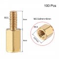 Uxcell M2 5x9mm 6mm Male-female Brass Hex Pcb Motherboard Spacer Standoff For Fpv Drone Quadcopter Computer Circuit Board