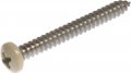 The Hillman Group 44360 8 X 1-1 2-inch Beige Pan Head Phillips Sheet Metal Screw Stainless Steel 15-pack 