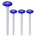 4pcs 1 8 Blue Nylon Garage Door Rollers For 2 Track 7 Long Stem Quiet Wheels Ball Bearings 