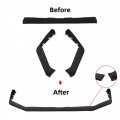 Ecotric Front Rear Bumper Valance Lip Spoiler Compatible With 2015-2021 Subaru Wrx Sti Lower Splitter Finisher Under Chin